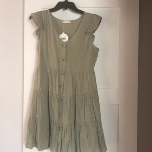 Mini button dress
